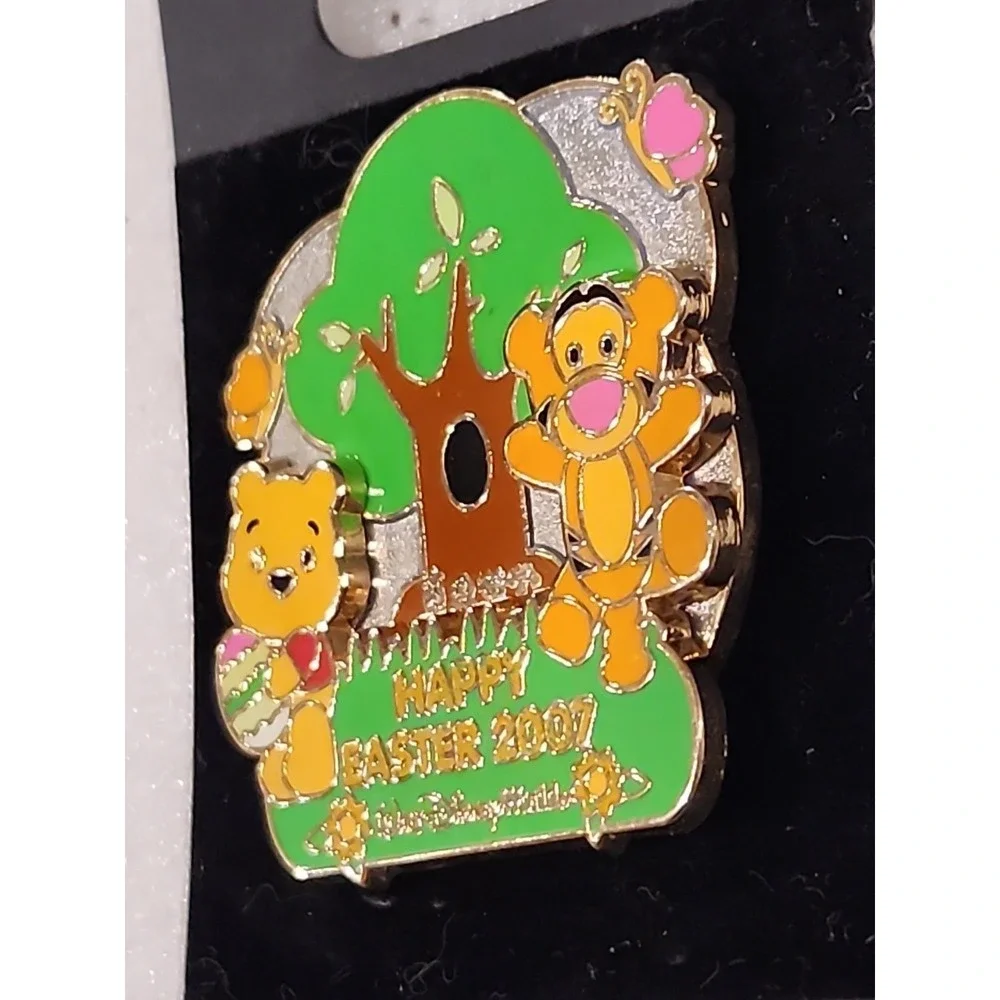 Disney Pin Winnie the Pooh Tigger Cute Easter‎ Egg Hunt 2007 2-D LE 54042